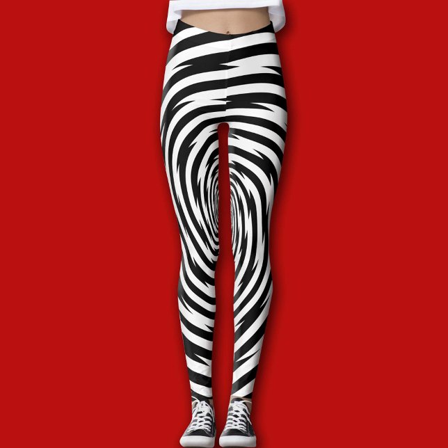 Hypnotize Your Fellow Runners Abstract Leggings (Get ready to turn heads with these eye-catching women's leggings.)