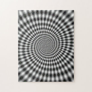 Hypnotizing Optical Illusion Spiral Jigsaw Puzzle