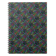 hypnotizing waves of color notebook