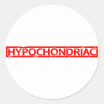 Hypochondriac Stamp Classic Round Sticker