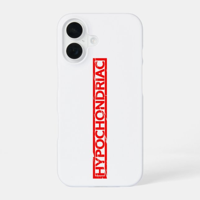 Hypochondriac Stamp Iphone Case (Back)
