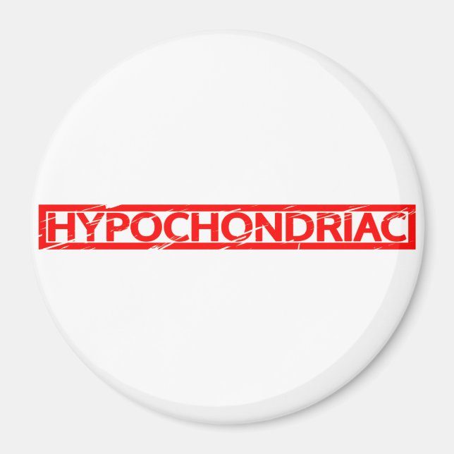 Hypochondriac Stamp Magnet (Front)