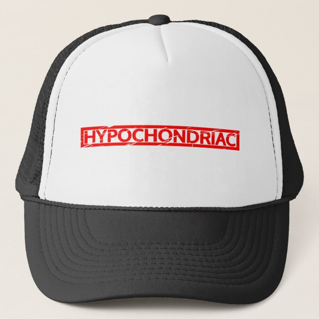 Hypochondriac Stamp Trucker Hat (Front)