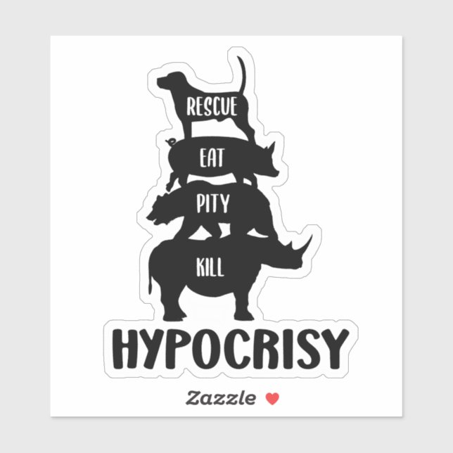 Hypocrisy, Activism Sticker (Sheet)