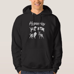 Hypocrisy Rescue Eat Veganism Plant Organic Based  Hoodie