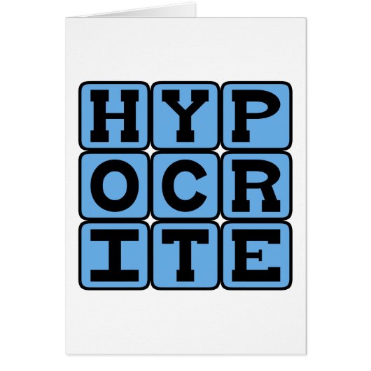 Hypocrite, Liar Cards (Front)