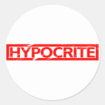 Hypocrite Stamp Classic Round Sticker