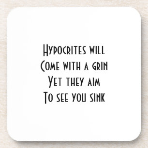 Hypocrites Beverage Coaster