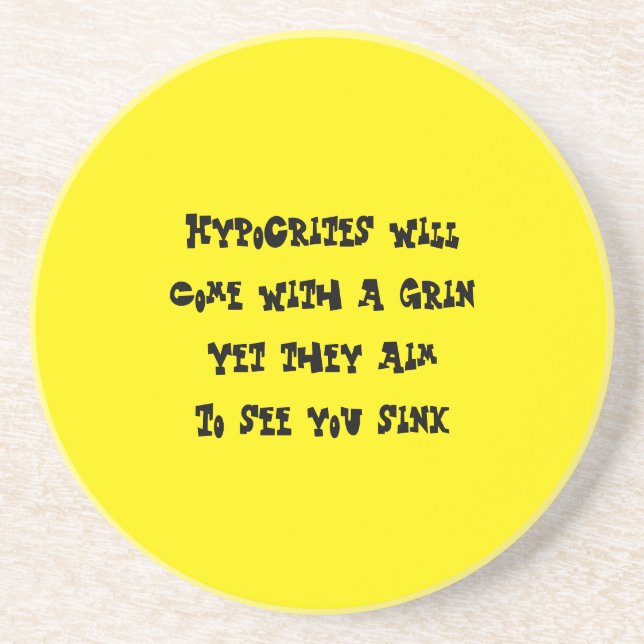 Hypocrites Coaster (Front)