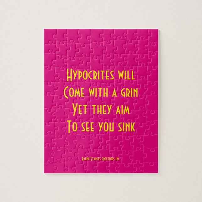 Hypocrites Jigsaw Puzzle (Vertical)