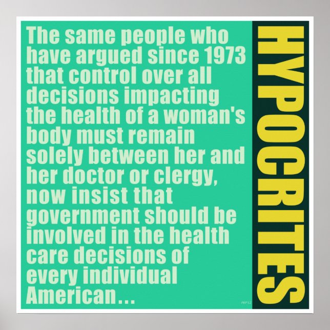 Hypocrites Poster (Front)