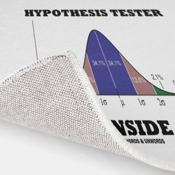 Hypothesis Tester Inside Stats Humor Rug by wordsunwords at Zazzle