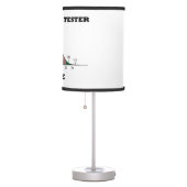 Hypothesis Tester Inside Stats Humor Table Lamp (Right)