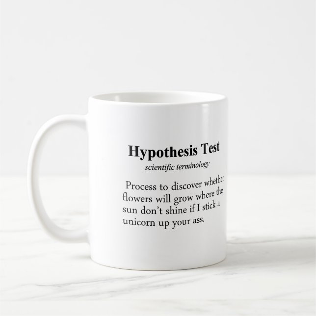 Hypothesis Testing Definition Coffee Mug (Left)