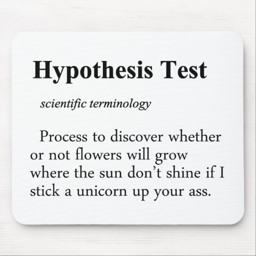 Hypothesis Testing Definition Mouse Pad