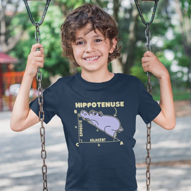 Hyppotenuse Lindo Matematico Hypotamo For Children T-Shirt (Creator Uploaded)