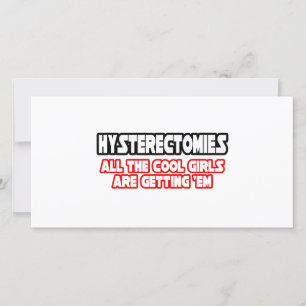 Hysterectomies...Cool Girls