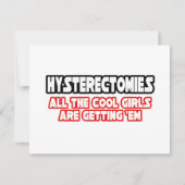 Hysterectomies...Cool Girls (Front)