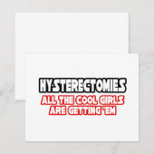 Hysterectomies...Cool Girls (Front/Back)