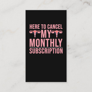 Hysterectomy Awareness Surgery Recovery Business Card