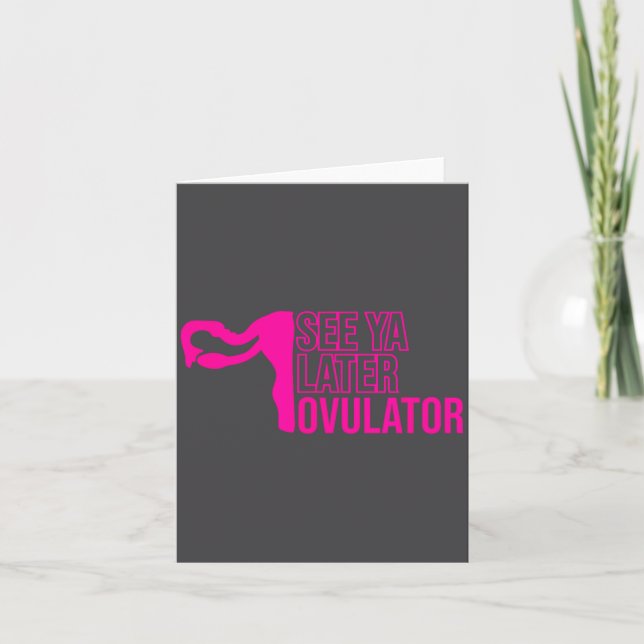 Hysterectomy Humor Funny Feminist Surgery Recovery Card (Front)