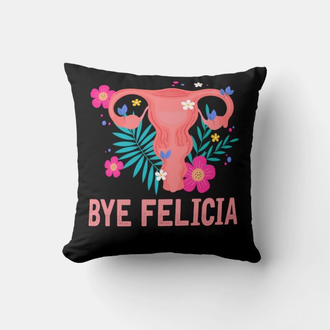 Hysterectomy Recovery Surgery Uterus Removal Throw Pillow (Front)