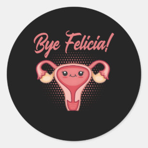 Hysterectomy Support And Uterine Operation Survivo Classic Round Sticker