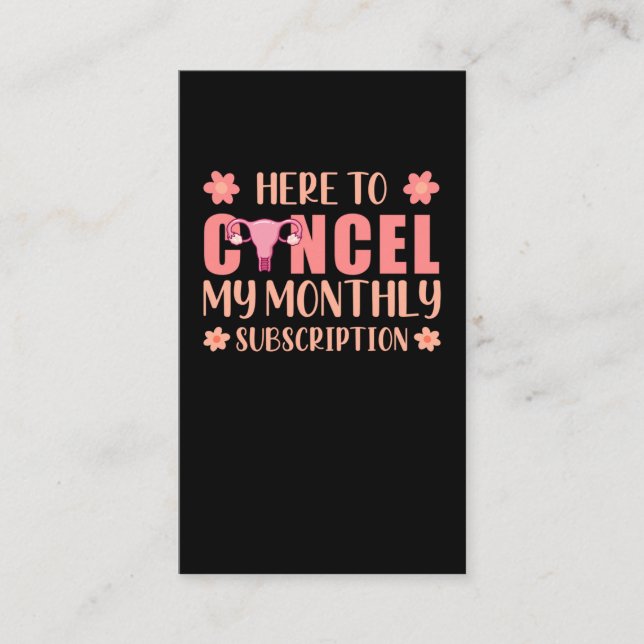 Hysterectomy Support Uterus Removal Survivor Business Card (Front)