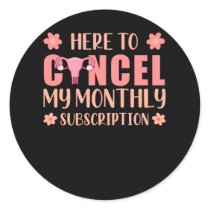 Hysterectomy Support Uterus Removal Survivor Classic Round Sticker