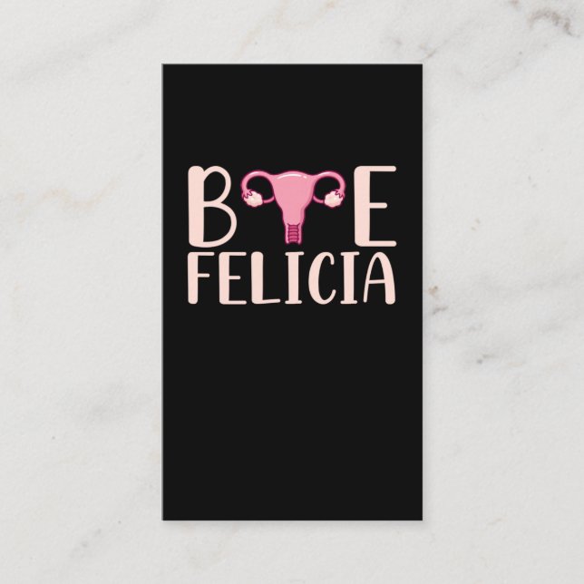 Hysterectomy Surgery Support Uterus Removal Business Card (Front)