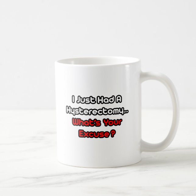 Hysterectomy...What's Your Excuse? Coffee Mug (Right)