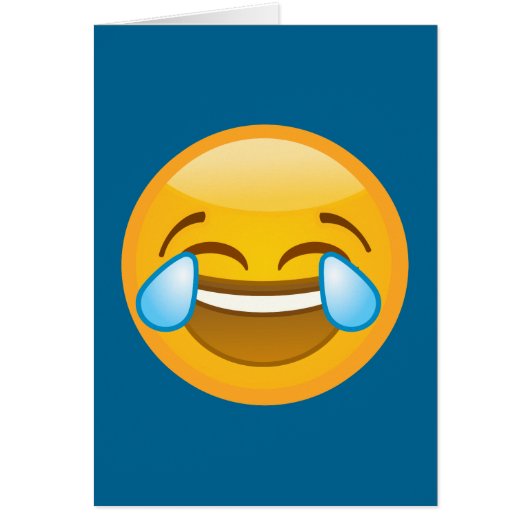 Hysterically Laughing Emoj Cards (Front)