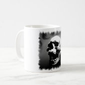 Hysteriskull Laughing Human Skull Coffee Mug (Front Left)