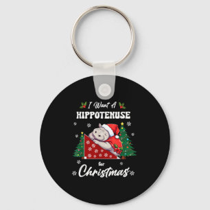 Hytenuse Christmas Math Teacher Kids I Want Hiptam Keychain