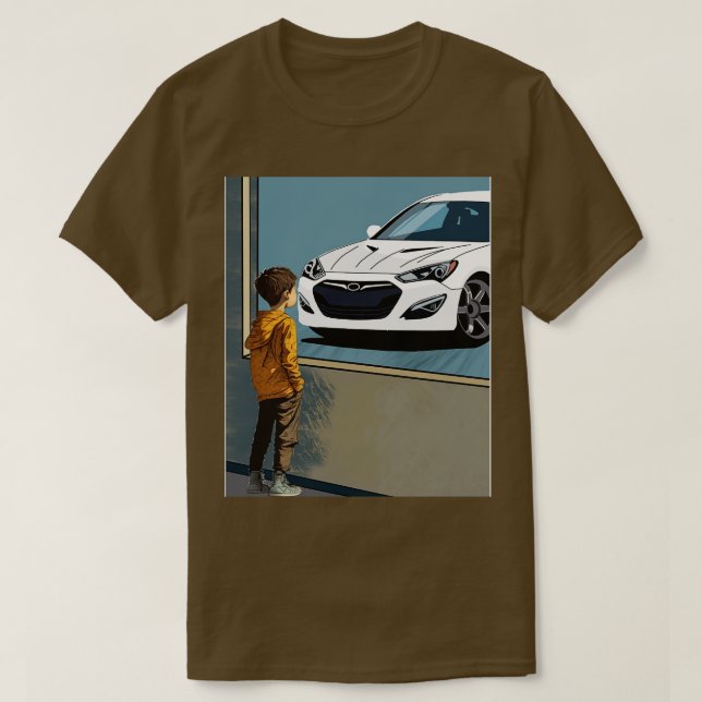 Hyundai Genesis Coupe Kids Dreams T-Shirt (Design Front)