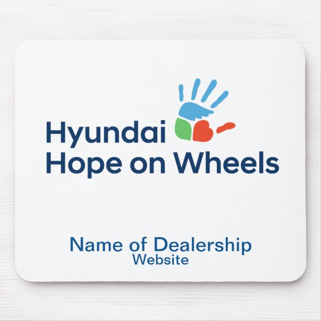 Hyundai Hope On Wheels Customizable Mousepad (Front)
