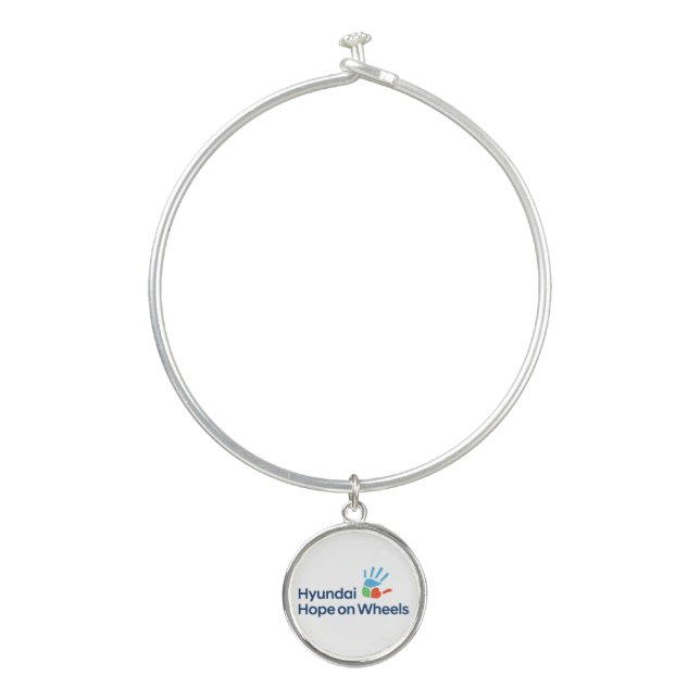 Hyundai & Hope on Wheels Earrings Bangle Bracelet (Front)
