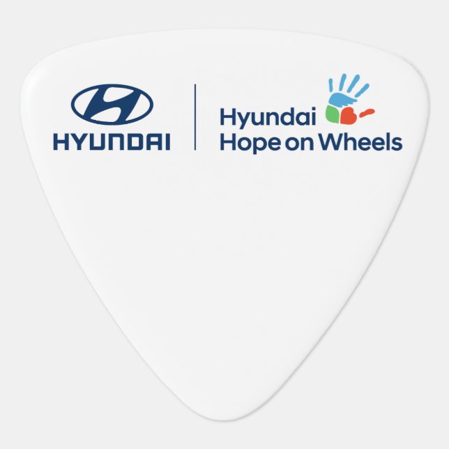 Hyundai & Hope on Wheels Guitar Pick (Front)