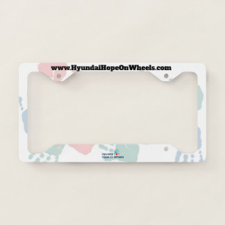 Hyundai Hope on Wheels Hands License Plate Frame
