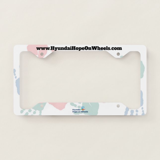 Hyundai Hope on Wheels Hands License Plate Frame (Front)