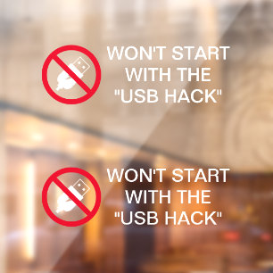 Hyundai Kia anti-theft Kia Boys x2 White T Cling