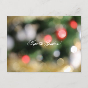"Hyvää Joulua" Finnish Christmas Postcard