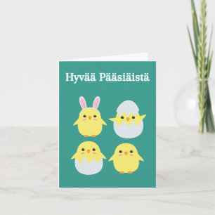 Hyvää Pääsiäistä, Finnish Happy Easter Card