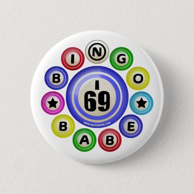 I69 Bingo Babe Pinback Button (Front)