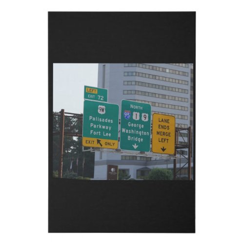 I95 highway sign for the George Washington Bridge