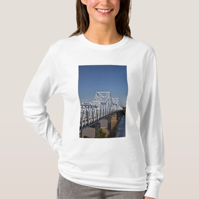 I-20 Highway bridge across Mississippi River, T-Shirt (Front)