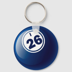 I 26 BINGO BALL KEYCHAIN