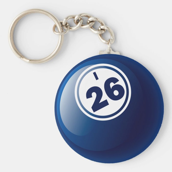 I 26 BINGO BALL KEYCHAIN