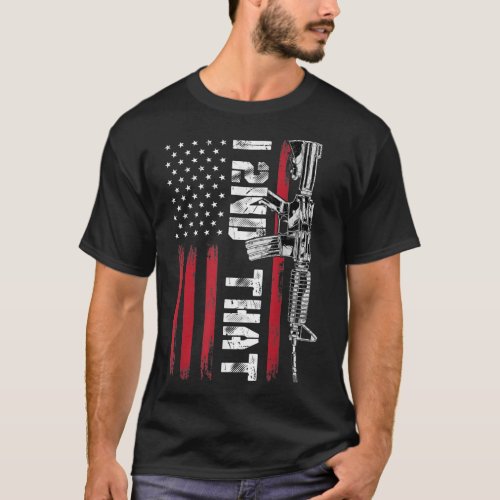 I 2nd That Second Amendment Pro Gun American Flag  T_Shirt