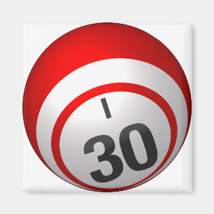 I 30 bingo ball magnet